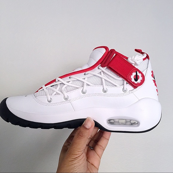 Men’s Nike Air Shake Ndestrukt Red White Black - Picture 5 of 8